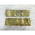 thumbnail image 6 of 2 Pack Girls Sequin Sparkly Metal Interlooking Buckles Elastic Waist Belt, Glitter Stretchy Belt for Women, 6 of 6