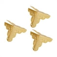 thumbnail image 6 of 12pcs Wooden Box Jewelry Gift Case Corner Decorative Protectors Iron Edge Cover Guard Golden, 6 of 8