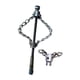 thumbnail image 2 of Desatascador de tuberías de acero, herramienta manual flexible para remover obstrucciones. Cadena simple doble, 2 of 9