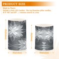 thumbnail image 3 of Electronic Candles Light Combination 3x5In, 3x4In Flameless Candles Plastic Festive Decoration Party Christmas Decoration Silver Flower, 3 of 7