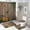 Rustic Barn Door, variant on Farmhouse Wooden Barn Door Creative Bathroom Shower Curtain Set Rustic Western Wooden Board Wheel Antique Art Non Slip Waterproof Bath Mat Toilet Mat Rugs,72" W x 72" L