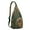 Dark-green-1, variant on Chic Bohemian Sling Backpack - Elegant Paisley & Floral Design, Multi-Pocket Anti-Theft Shoulder Bag for Commuters
