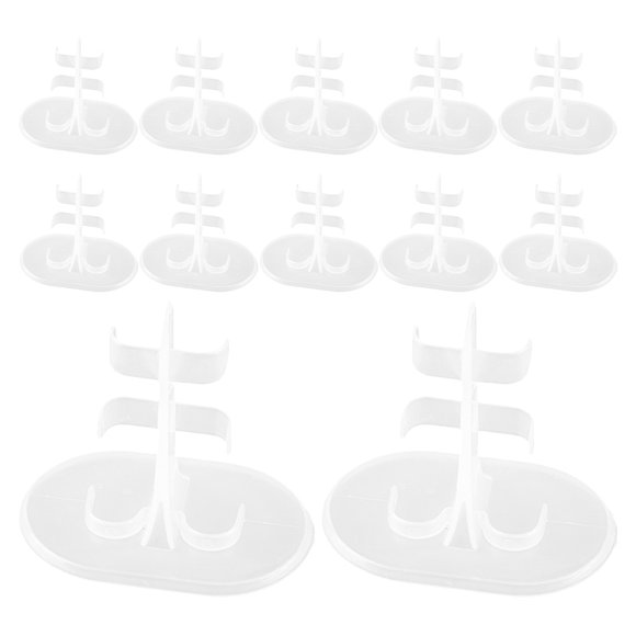 KAKOWELY doll support 30pcs Doll Stand Display Holder Plastic Doll Leg Clip Holder Support Action Figures Doll Brackets Doll Fixing Stand Doll Standing Holder