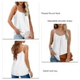 thumbnail image 1 of Camisola Suelta, Sin Mangas, Plisada, Cuello Redondo, Chalecos De Mujer Para Viajar, 1 of 6