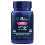 Life Extension Estrogen For Women, Helps Relieve Hot Flashes and Night Sweats, Soy Isoflavones, Norway Spruce Extract, Chasteberry, Gluten Free, Non-GMO, Vegetarian, 30 Tablets