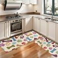 thumbnail image 3 of Kitchen Rugs Sets Of 2,Paw Prints and Bones Anti Fatigue Kitchen Mat Rugs Non Slip Washable,Decorative Kitchen Floor Mats for Kitchen,Sink,Laundry,17"X47", 3 of 5