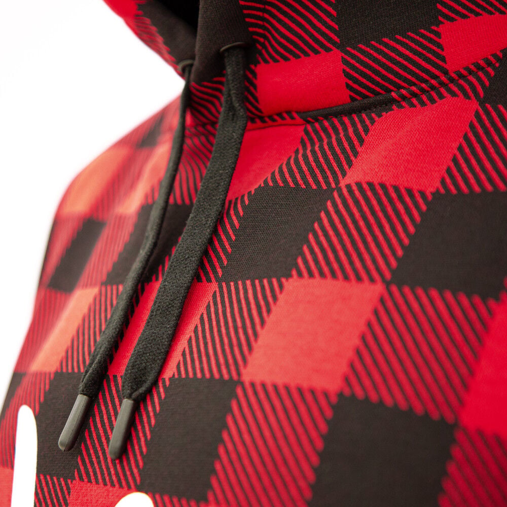 thumbnail image 4 of Eskimo Retro Buffalo Plaid Hoodie, Unisex, Plaid, 3X, 4 of 8