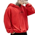 thumbnail image 2 of Chandail à Capuche Sport pour Hommes Manches Longues Mode Urbaine Hip Hop, 2 of 5