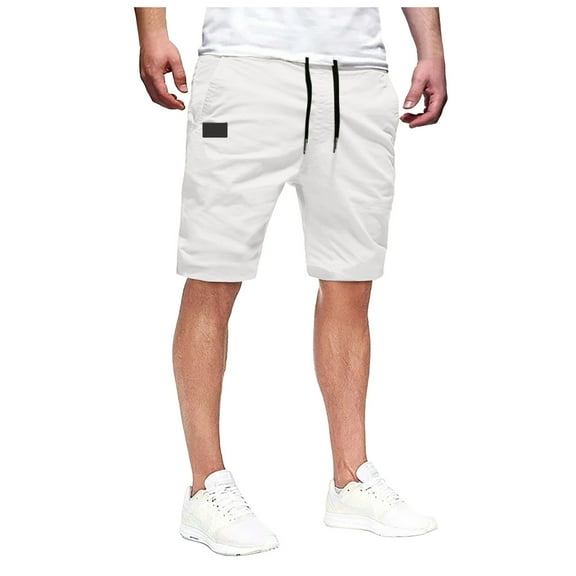 Xudanell Men Outdoor Casual ShortsShorts Hiking Jogger Classic Fit Drawstring Shorts with Multi Pockets Summer Beach Jogging Leisure Summer Casual Shorts,XXXL