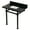 Black Granite / Matte Black, variant on Kingston Brass KVPK36KSQ0 Monarch 36" Black Granite Console Sink with Stainless Steel Legs (8-Inch, 3-Hole), Black Granite/Matte Black
