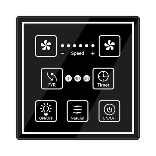 Ceiling Fan Wired , Ceiling Fan Wired Wall Switch, Midnight Black$$Tools & Hardware Other