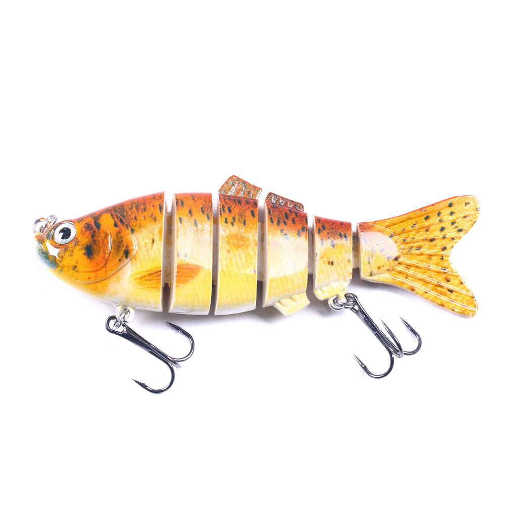HENGJIA Fishing Lures 20pcs Multi Jointed Fish Fishing Kits Slow Sinking Lifelike Swimbait Freshwater and Saltwater for Trout Bass Lures, 3.93"/0.63oz
