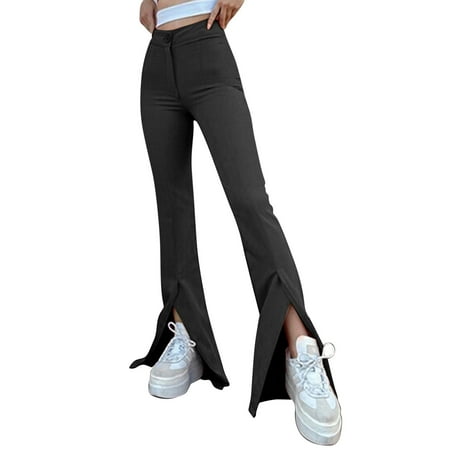 

Beach Pants Wide Leg Yoga Pants For Women Comfy Casual Lounge Pajamas With Pockets Loose Fit Flowy Palazzo Pants(XXL Black)