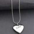 thumbnail image 2 of Collar con foto de corazón abierto, medallón, dijes, recuerdo Plata, 2 of 9