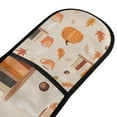 thumbnail image 4 of Yayeee Double Oven Mitt Kitchen Heat Resistant Baking 35" x7" Quilted Glove, Beige Fall Acorns Pattern, 4 of 6