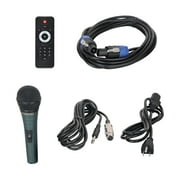 PRORECK Party 12 12-inch 1000 Watts Powered PA Speaker System Combo Set with Bluetooth/USB/SD Card/FM Radio