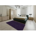 thumbnail image 5 of Ahgly Company Machine Washable Indoor Square Transitional Night Black Area Rugs, 6' Square, 5 of 7