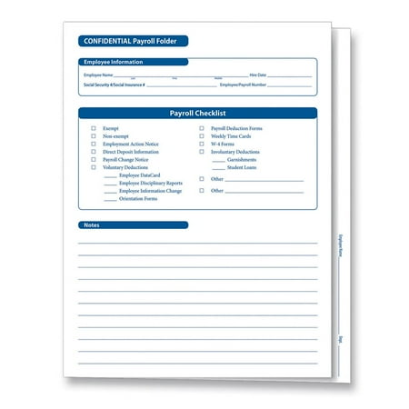 UPC: 0015171384521 | ComplyRight Confidential Employee Payroll Records Folder Pack of 25 (A2317)