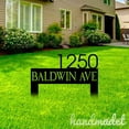 thumbnail image 4 of Handmadetneonsign House Address Stake, Home Address Stake Metal Sign, Outdoor House Number Metal Sign 60880, 4 of 5