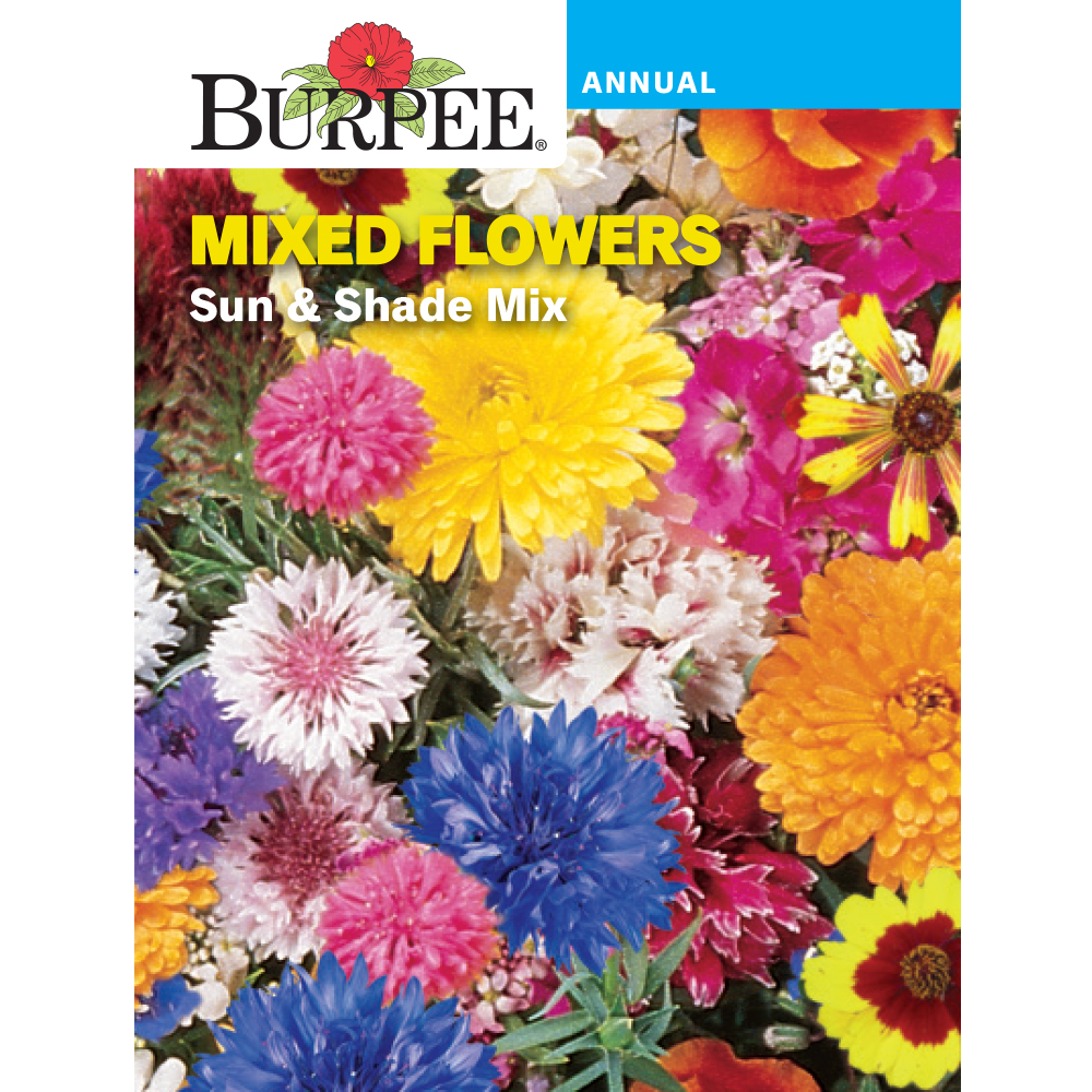 Burpee Sun & Shade Mix Mixed Flower Seed, 1pack
