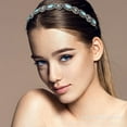 thumbnail image 5 of Diadema con cuentas para mujer, diadema con diamantes de imitación de cristal para mujeres y niñas, 5 of 5