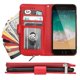 thumbnail image 2 of Funda tipo cartera para iPhone 7 Plus y 8 Plus con cordón y tarjetero de piel sintética., 2 of 5