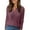 503_Purple, variant on Women's Long Sleeve T-shirt Women'S New Solid Color Button Knit Fall Winter Casual V Neck Long Sleeve Stripe Top, Women's Long sleeve T-shirt M