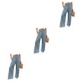 thumbnail image 3 of Sonducket Pantalones de verano para mujer Color sólido Suelto Casual Pierna ancha Cintura alta Moda Business Lounge Streetwear Sea Blue XXL Type1 NO1, 3 of 6