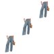 thumbnail image 5 of Pantalones de Verano Qarigey Mujer Color Sólido Largos Sueltos Pierna Ancha, 5 of 6