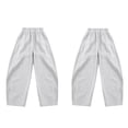 thumbnail image 4 of XIYNBAOK Boys Baggy Sweatpants Wide Leg Baggy Pants Open Bottom Athletic Trackpants Kids Girls Elastic Waist Plain Sportswear Casual Preppy Clothes, 4 of 8