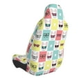 thumbnail image 2 of Wukai Cute French Bulldog Full Set Car Seat Covers with Soft Padding Universal Auto Front Seats Protector and Cushion Mat, 2 of 5
