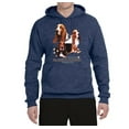 thumbnail image 2 of If It's Not a Bassett Hound Its Just a Dog Gift | Mens Dog Lover Hooded Sweatshirt Graphic Hoodie, Vintage Heather Navy, Medium, 2 of 3