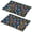 Pioneer Flower Floral-3, variant on Placemat, Pioneer Flower Floral Print Pattern Place Mats Table Mat Set Of 2, PVC Washable Placemats for Party Kitchen Dining Decoration, 18x12 Inch, Fade Resistant