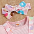 thumbnail image 4 of LAICAIW Infant Girl Short Sleeve Cartoon Floral Prints Ruffle Summer Newborn Rompers Jumpsuits Clothes Boy 2t (Pink-A, 18-24 Months), 4 of 7