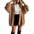thumbnail image 6 of Lnmiateer Women Open Front Chiffon Cardigan Long Sleeve Elastic Cuffs Side Pockets Loose Flowy Casual Jacket Autumn Winter Office Indoor Layering Outerwear, 6 of 6