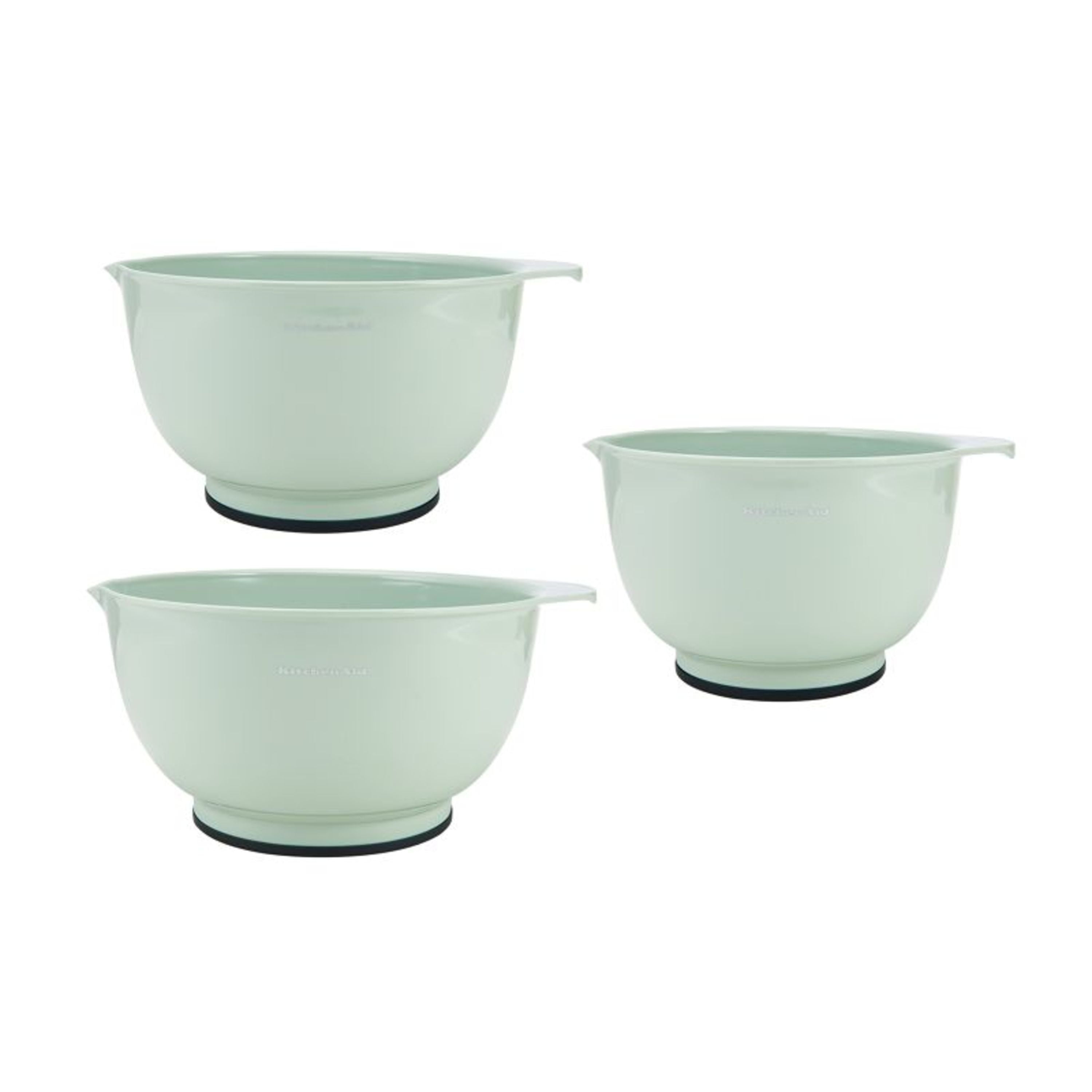 Set of 5 Pistachio KitchenAid Classic Mixing Bowls 
