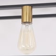 thumbnail image 4 of 6 Lights Black Farmhouse Flush Mount Ceiling Light 38" Vintage Rectangle Close to Ceiling Light for Living Room Kitchen Island,Brass Sockets, 4 of 17