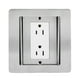 thumbnail image 5 of Sube De Piso Empotrado, 2 Receptáculos De Salida Del Piso Empotrado Versátil Para El Hogar, 5 of 7