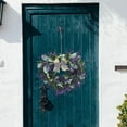 thumbnail image 1 of unbranded Corazón De Lavanda Artificial Decorativo Para Puerta Con Guirnalda Floral Morada, 1 of 6