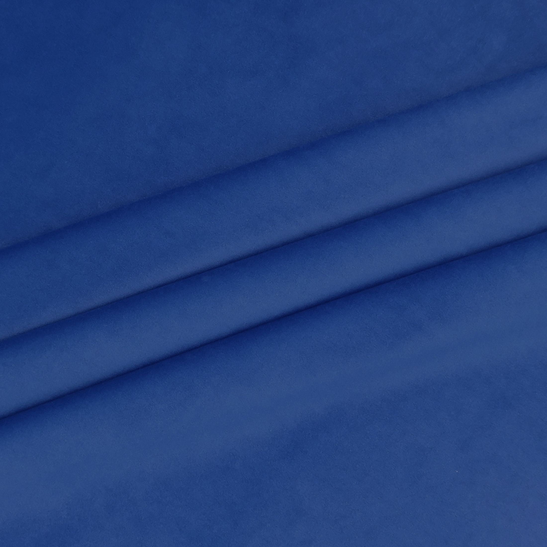 Waverly Inspirations 54"(By The Yard)Craft Projects Quilting Faux Velvet Fabric, Cobalt