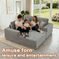 thumbnail image 5 of LiviNest Modular Sectional Sofa: Frameless L-Shape Corduroy Couch - No Assembly Reconfigurable Furniture for Small Apartments & Creative Living Spaces, 5 of 6