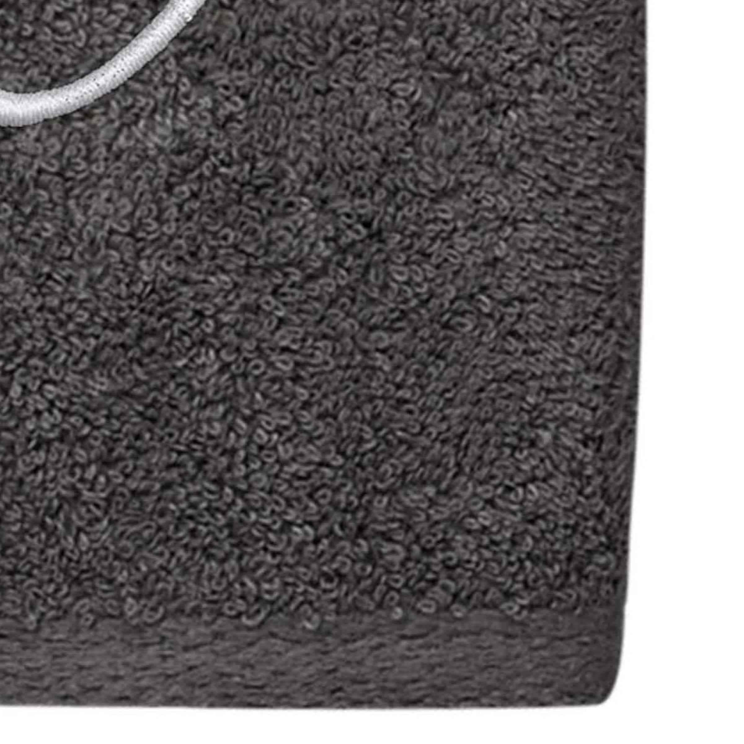 Avanti Linens  Granite/Silver Script Monogram Hand Towel Letter O - Hand Towel