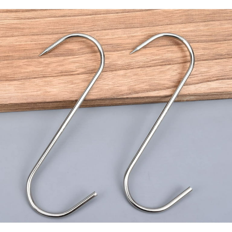 6 Inch Meat Hook Stainless Steel Meat Hooks for Hanging,Butchering