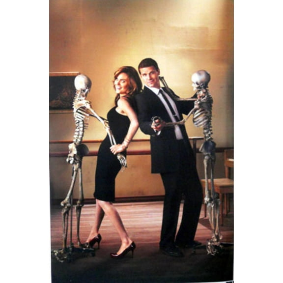 Bones David Boreanaz Emily Deschanel Dancing Poster 24x36 Art Poster 24x36 Square Adults Poster Time