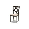 thumbnail image 2 of Quinlan Modern and Contemporary Sand Fabric Upholstered and Wood 5-Piece Dining Set, 2 of 5
