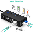 thumbnail image 3 of MaiRkang 120W Car Cigarette Lighter Fast Charger, QC3.0, 12/24V, 4 USB Ports, 3 of 8
