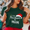 thumbnail image 5 of Gibobby Tops navideños para Mujer Camiseta de manga corta con cuello redondo y estampado de Navidad para mujer(Verde,M), 5 of 5