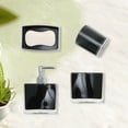 thumbnail image 3 of Unique Bargains 1 Set Lightweight Bathroom Accessories Set for Bathroom Vanities Black PS, 3 of 4
