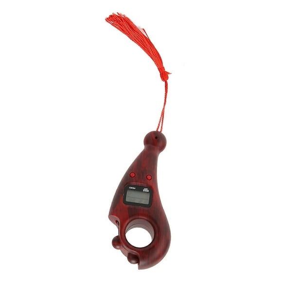 Digital Beads Counter with LCD Tassel, Low Noise, Shock Resistant, Digital Buddha Beads Counter for Meditation, Finger Movement, Rosewood
