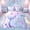 Pink Purple A, variant on meiyoeat Mermaid Princess Scale Twin Bedding for Girls, Sparkle Initial T Bedding Comforter Set for Kids, Purple Blue, Pink Reversible, 7 Pieces